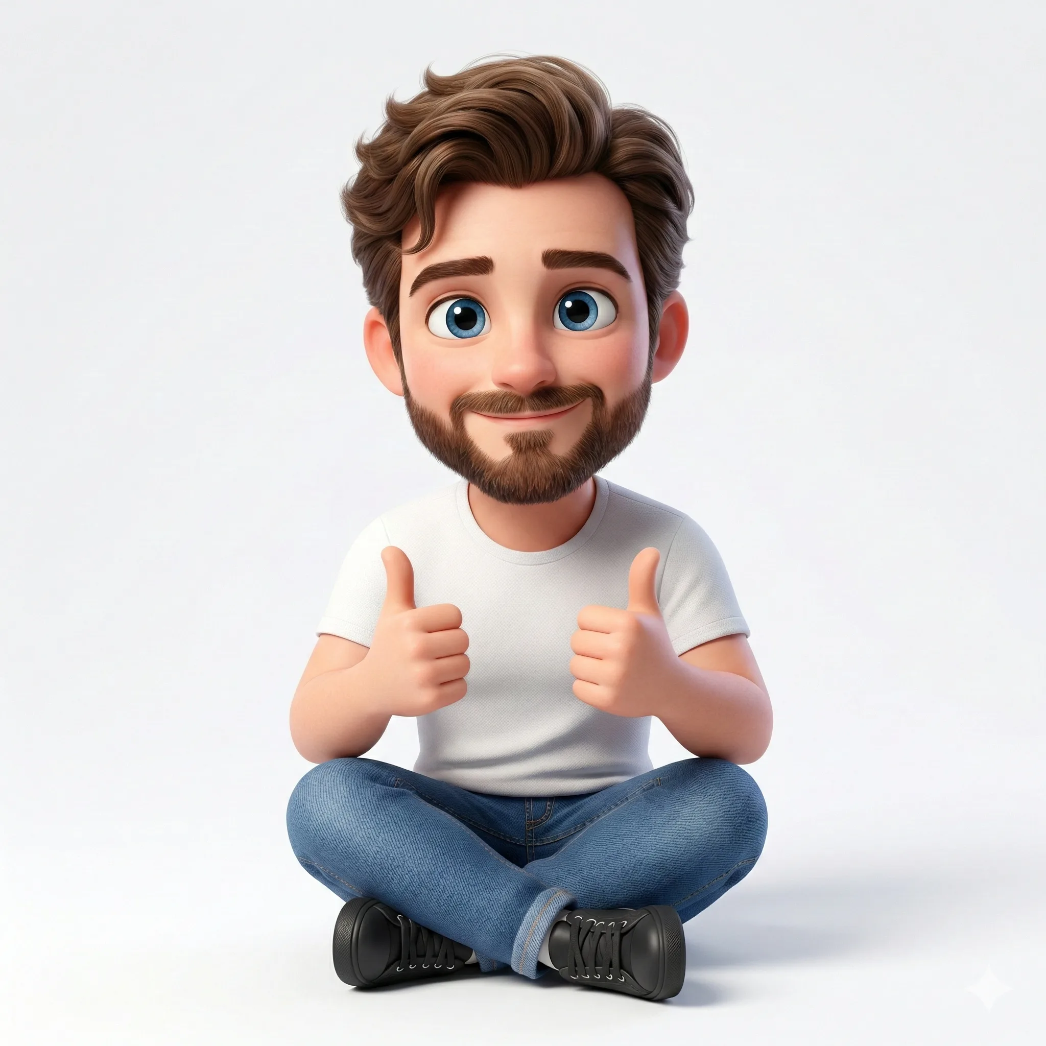 Double Thumbs Up 3d Render