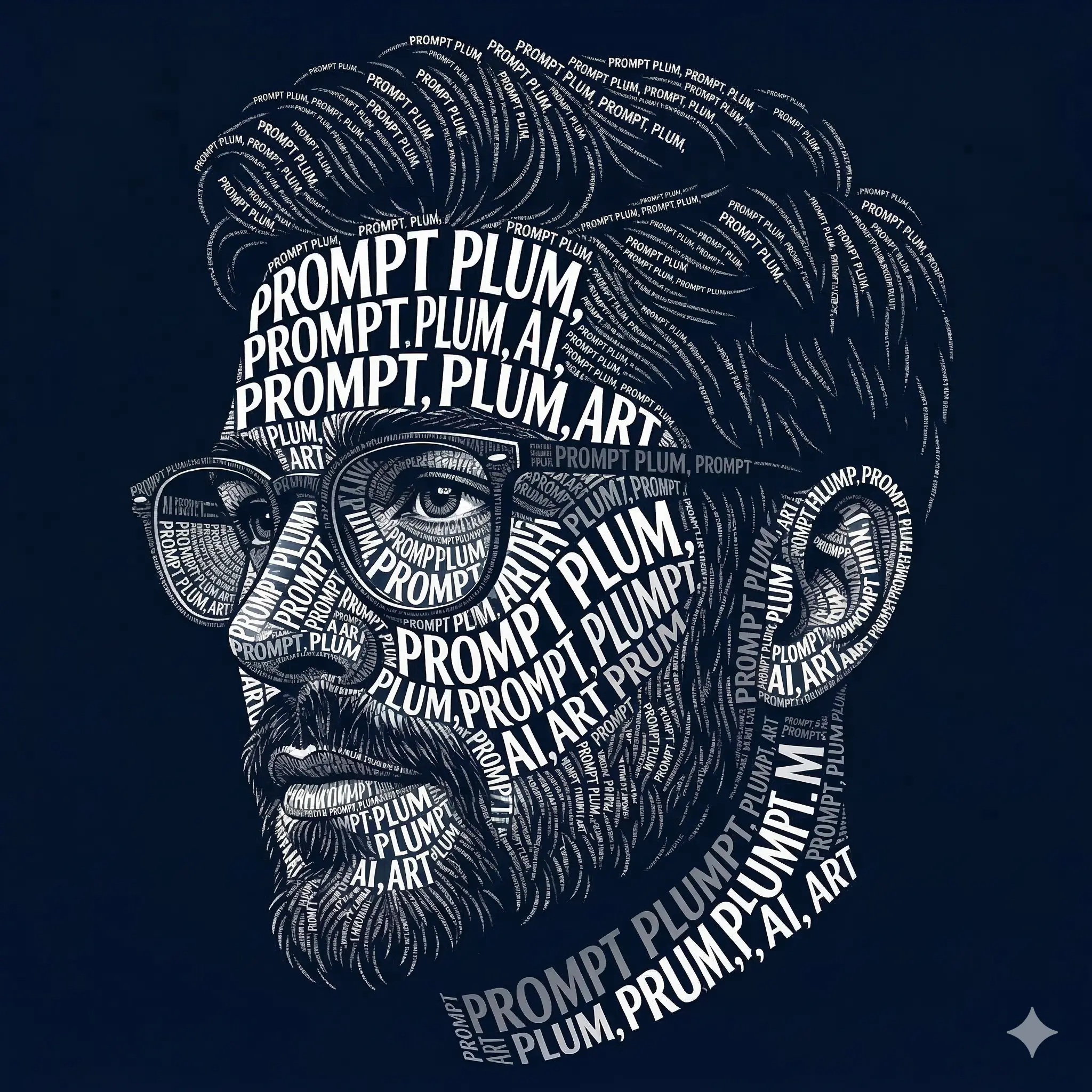 Typographic Persona Ai Art