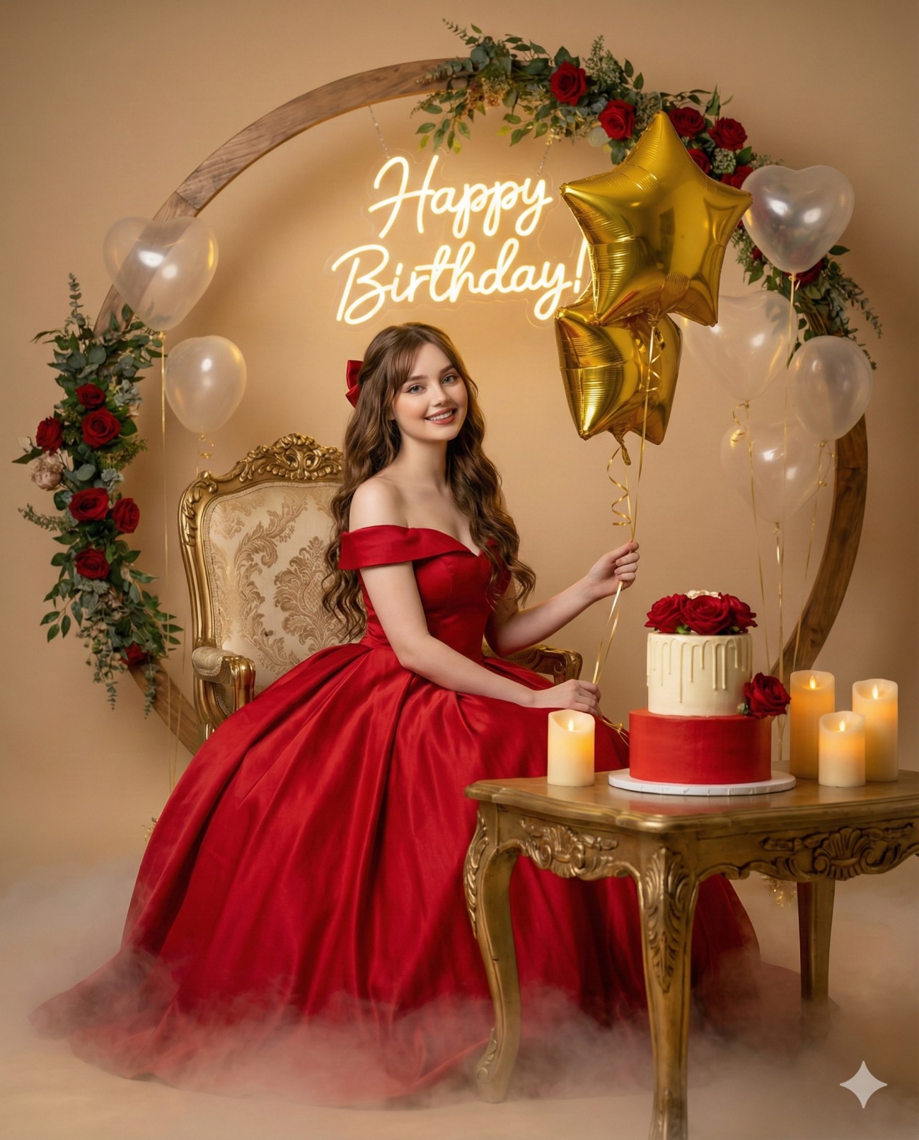 Birthday Glow & Golden Tones Portrait
