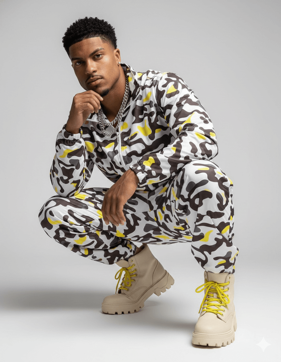 Camo Remix Fashion Portrait