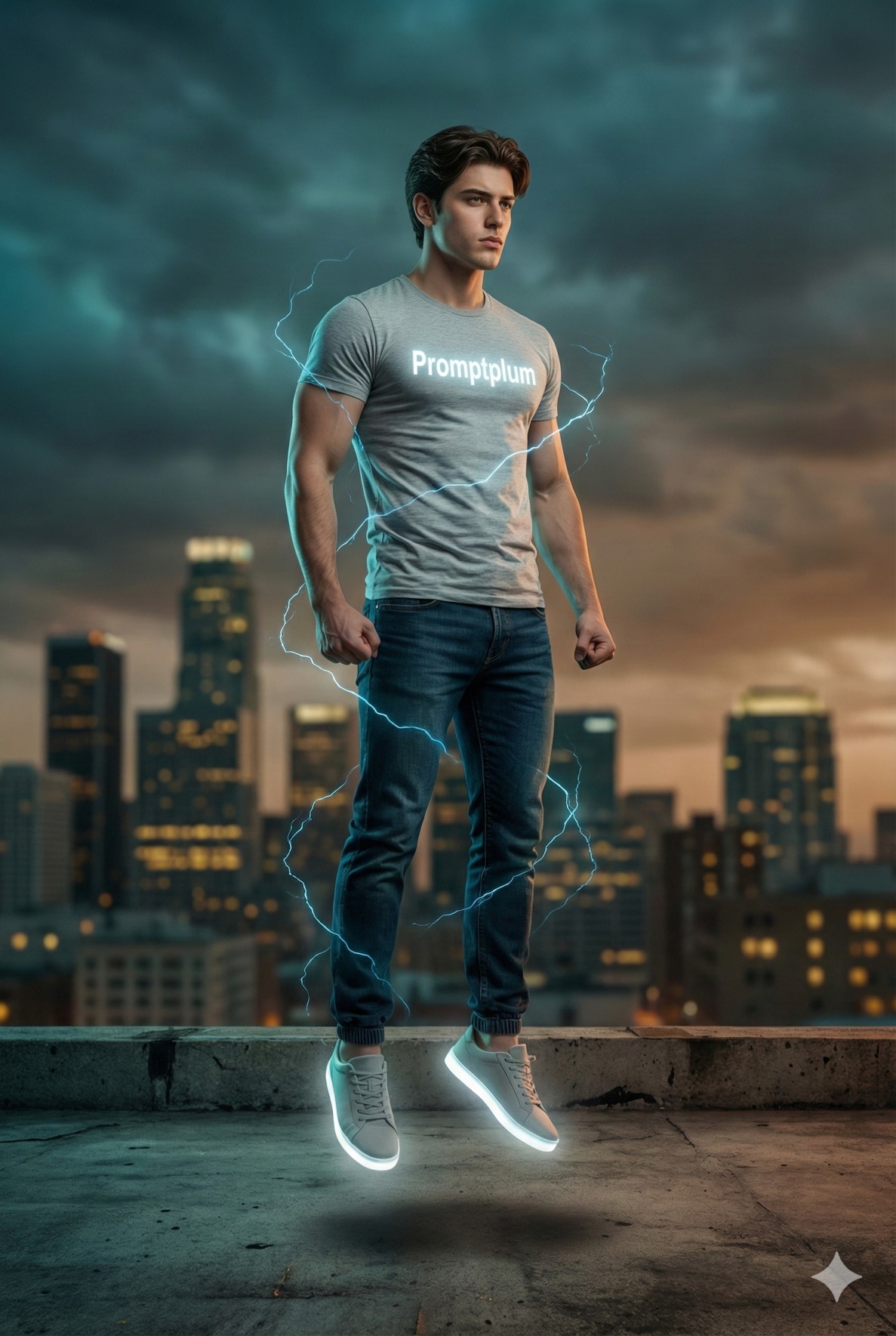 Charged & Ready Action Portrait