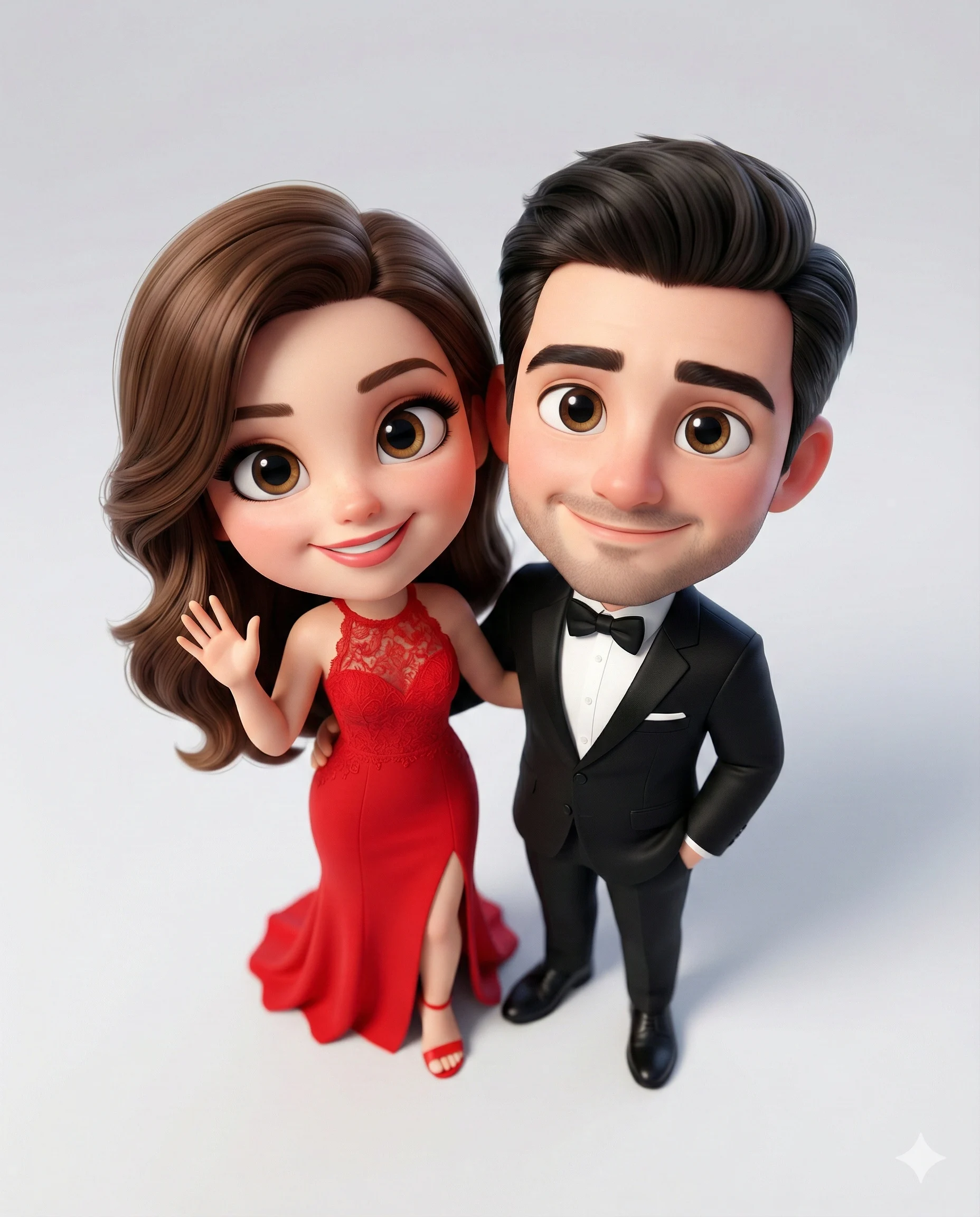 Chibi-inspired Couple 3d Animation