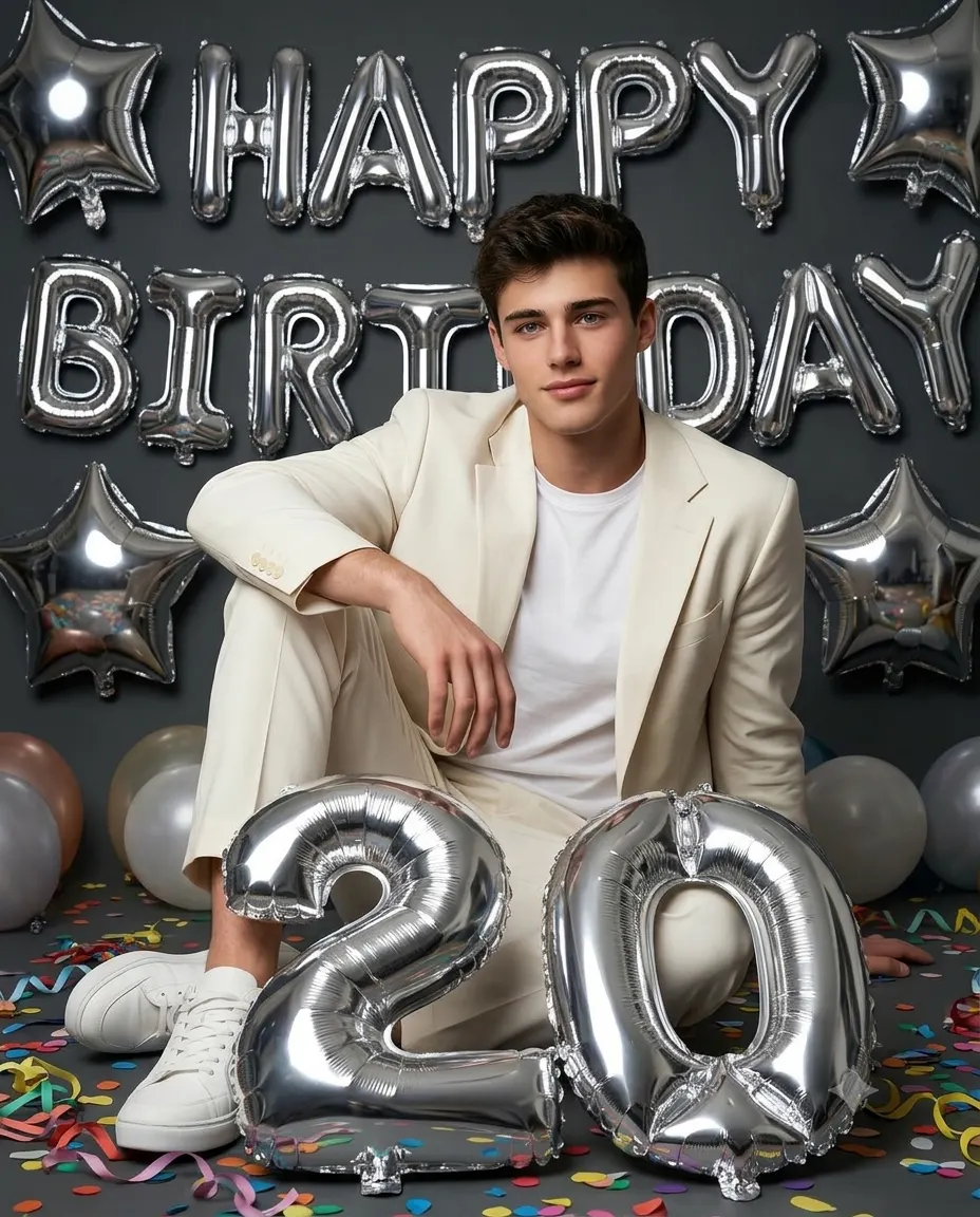 Celebrating in Style Birthday Portrait