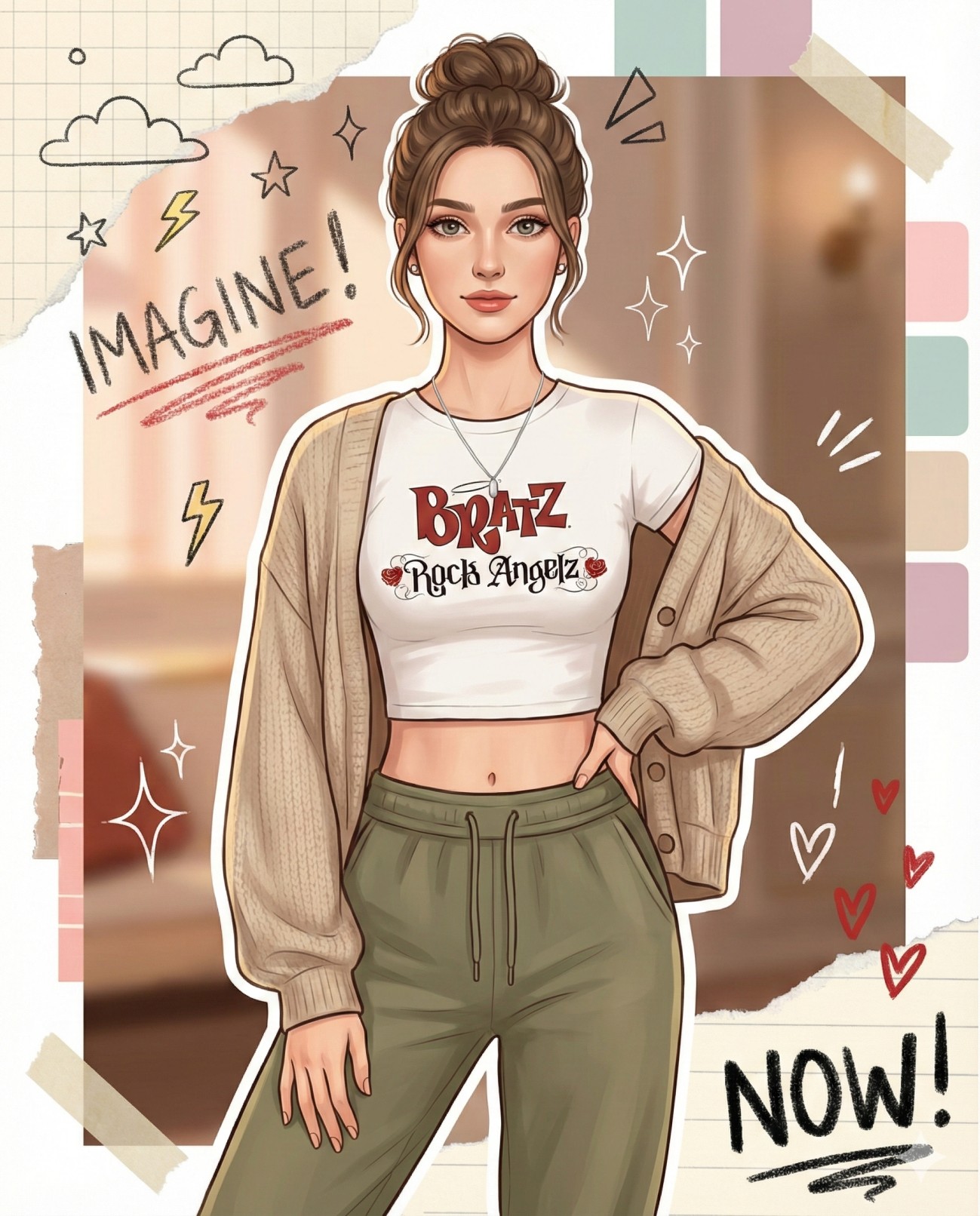 Cozy Vibes and Cartoon Cool Illustration