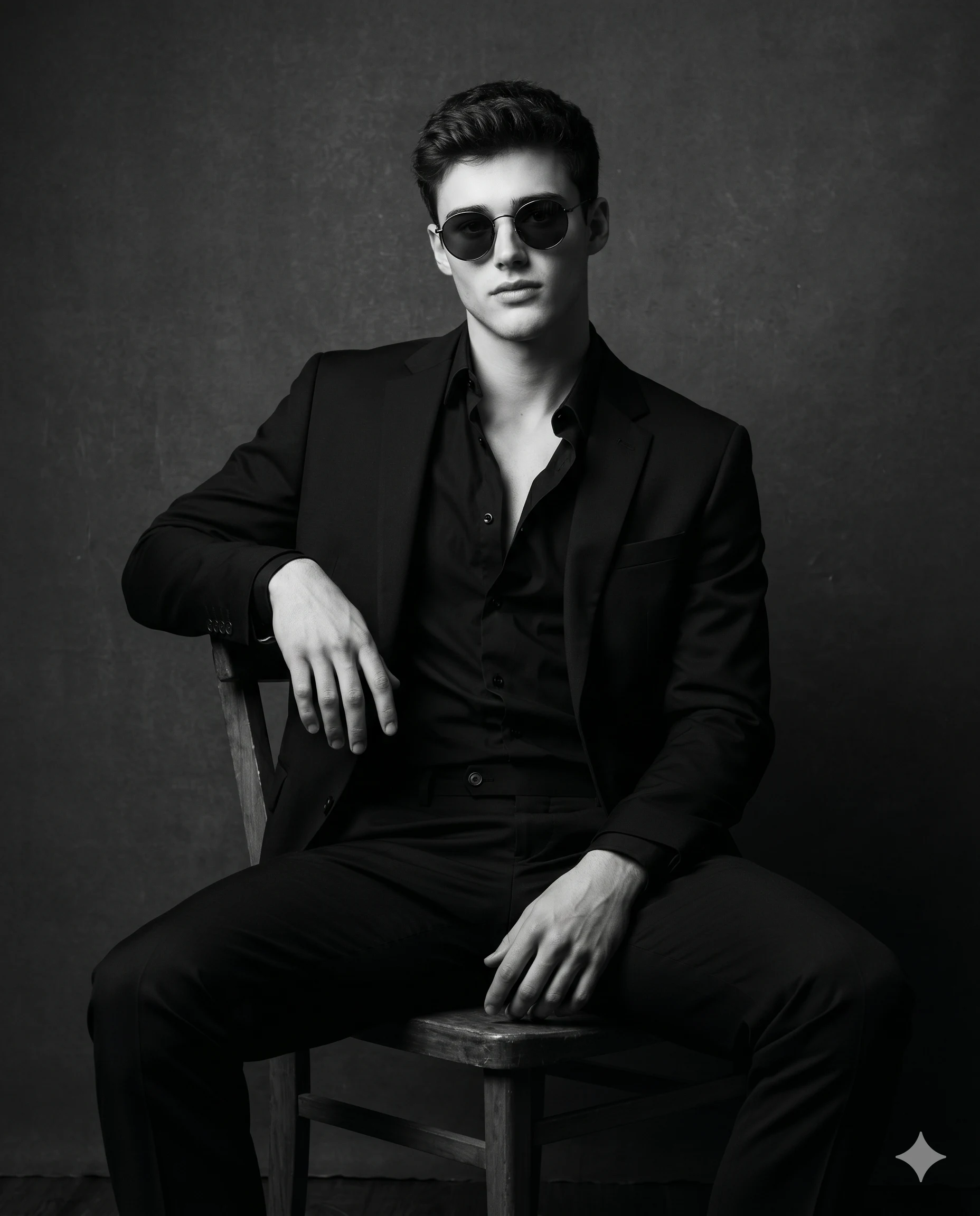 The Man in Black Portrait