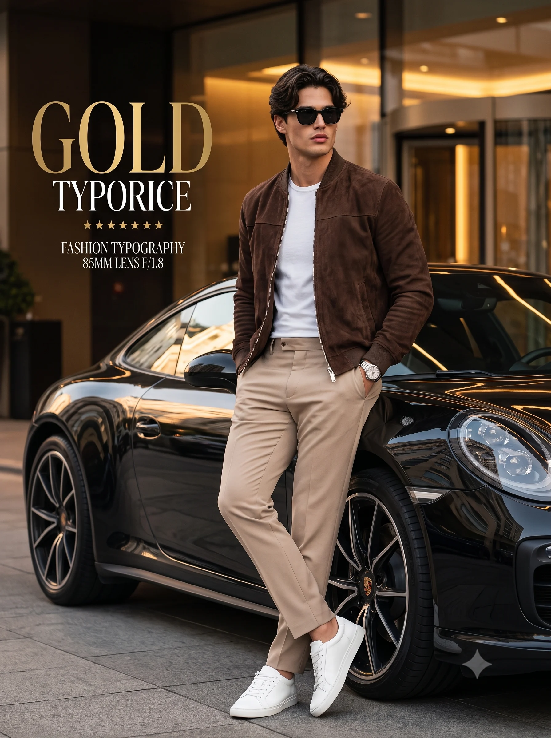 High End Men Fashion Editorial Magazine Cover Shoot