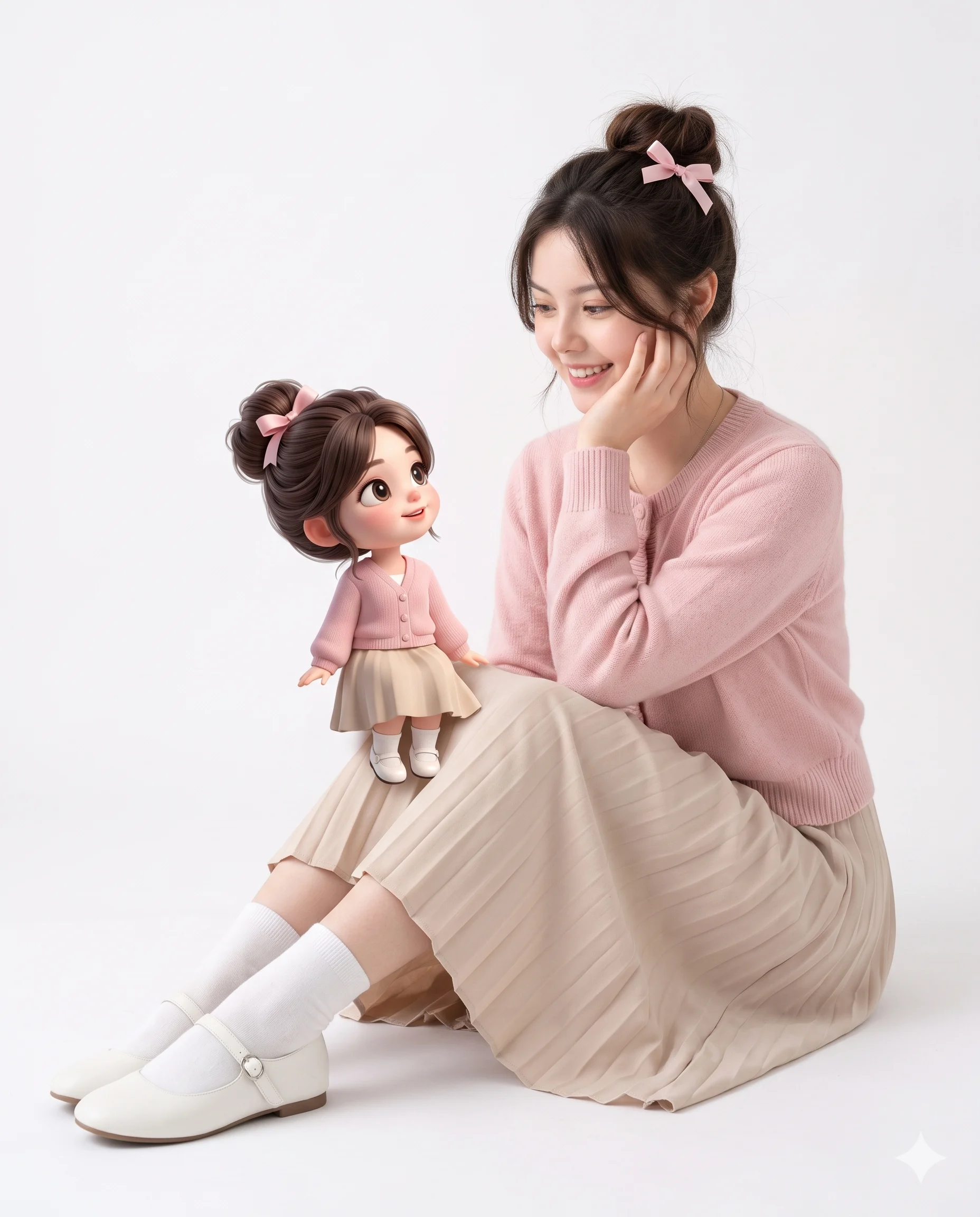Pastel Pink Mini-me 3d Animation
