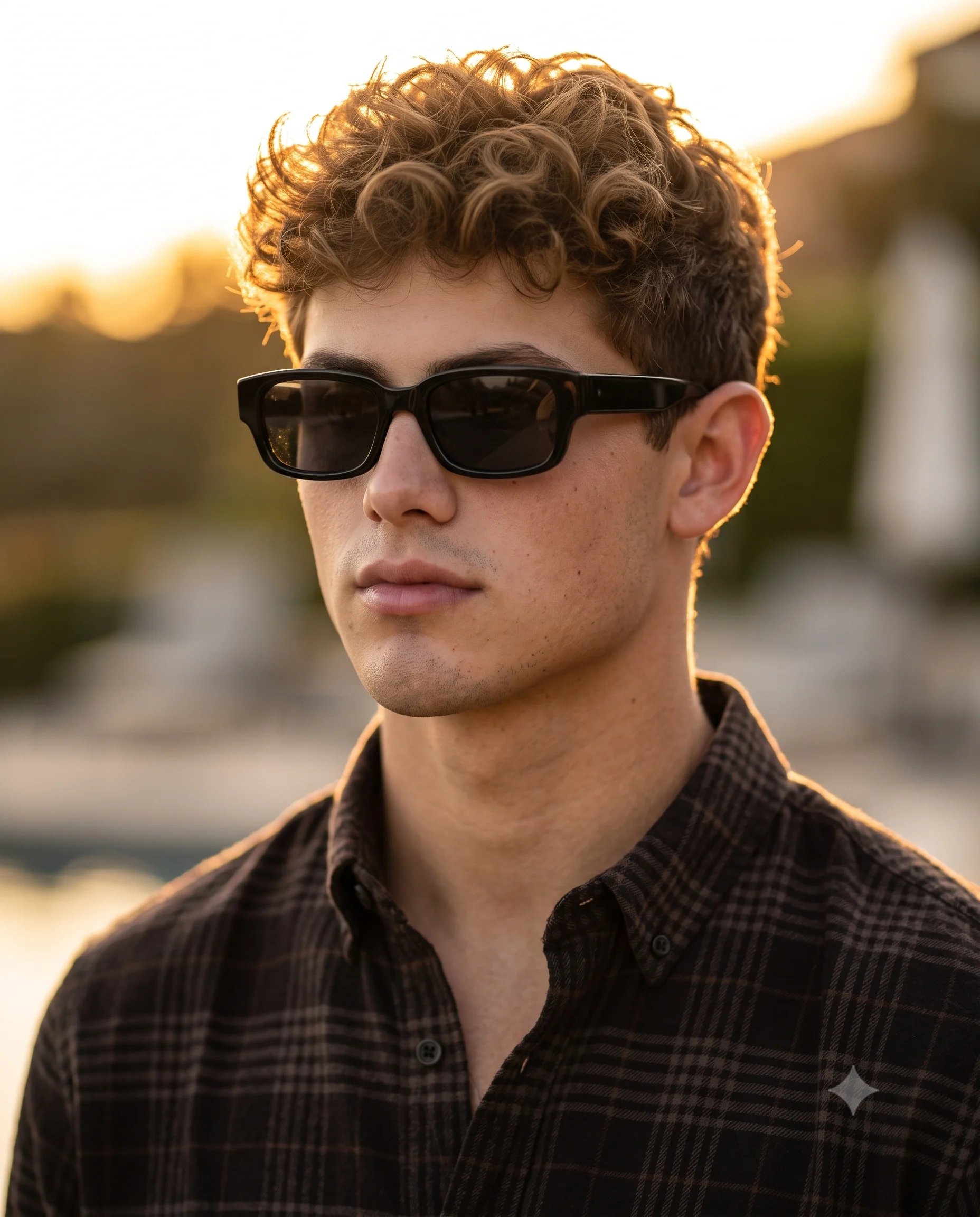 Golden Hour Portrait of Young Man Portrait