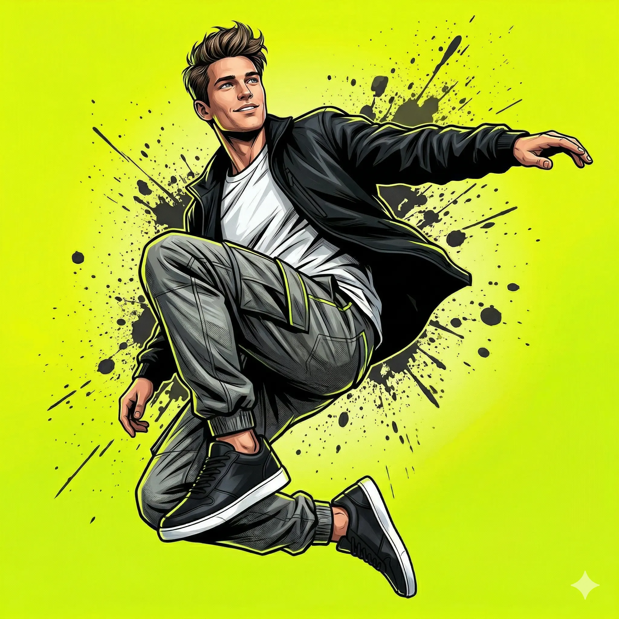 Kinetic Surge Action Portrait