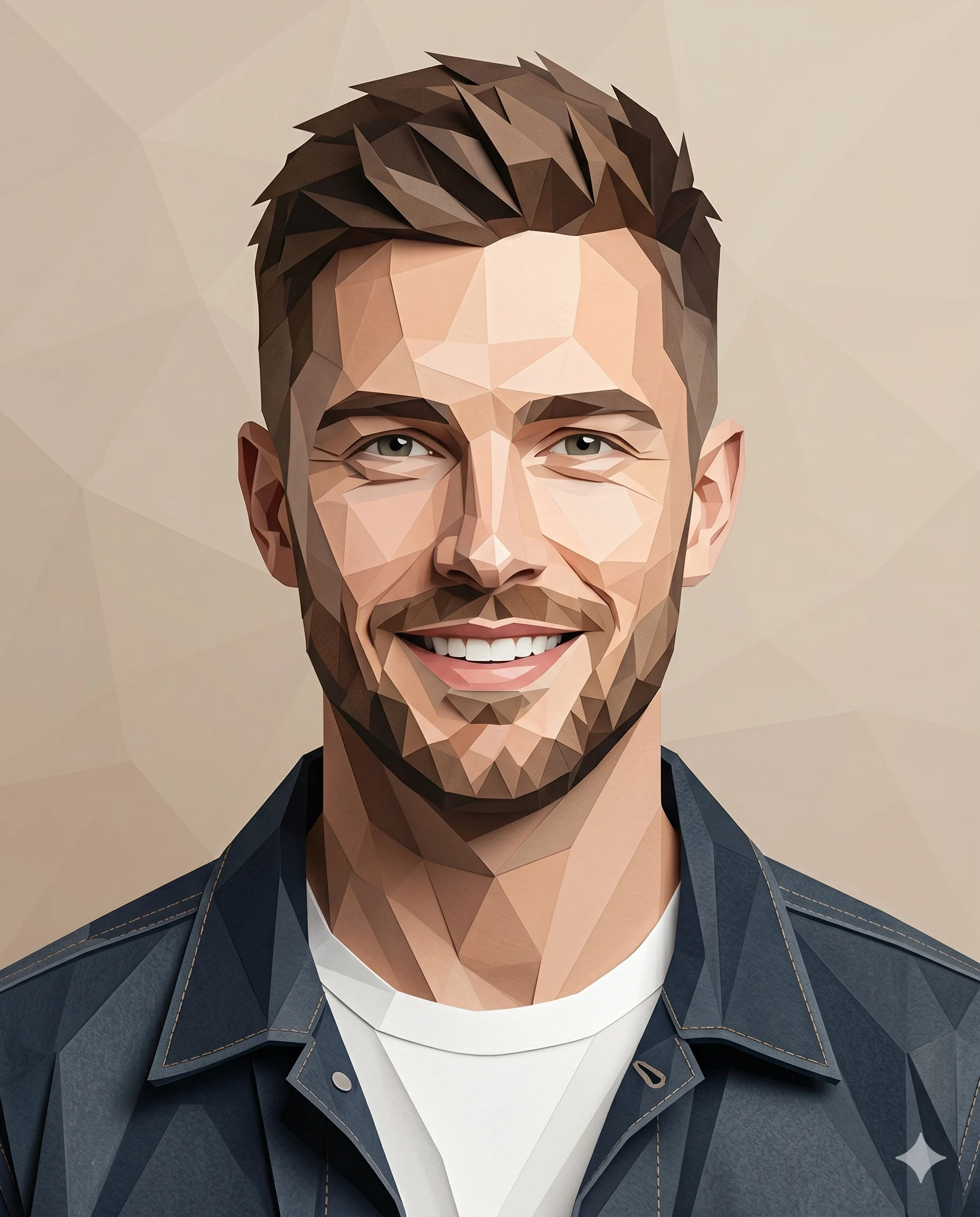 The Low-poly Portrait Character Design