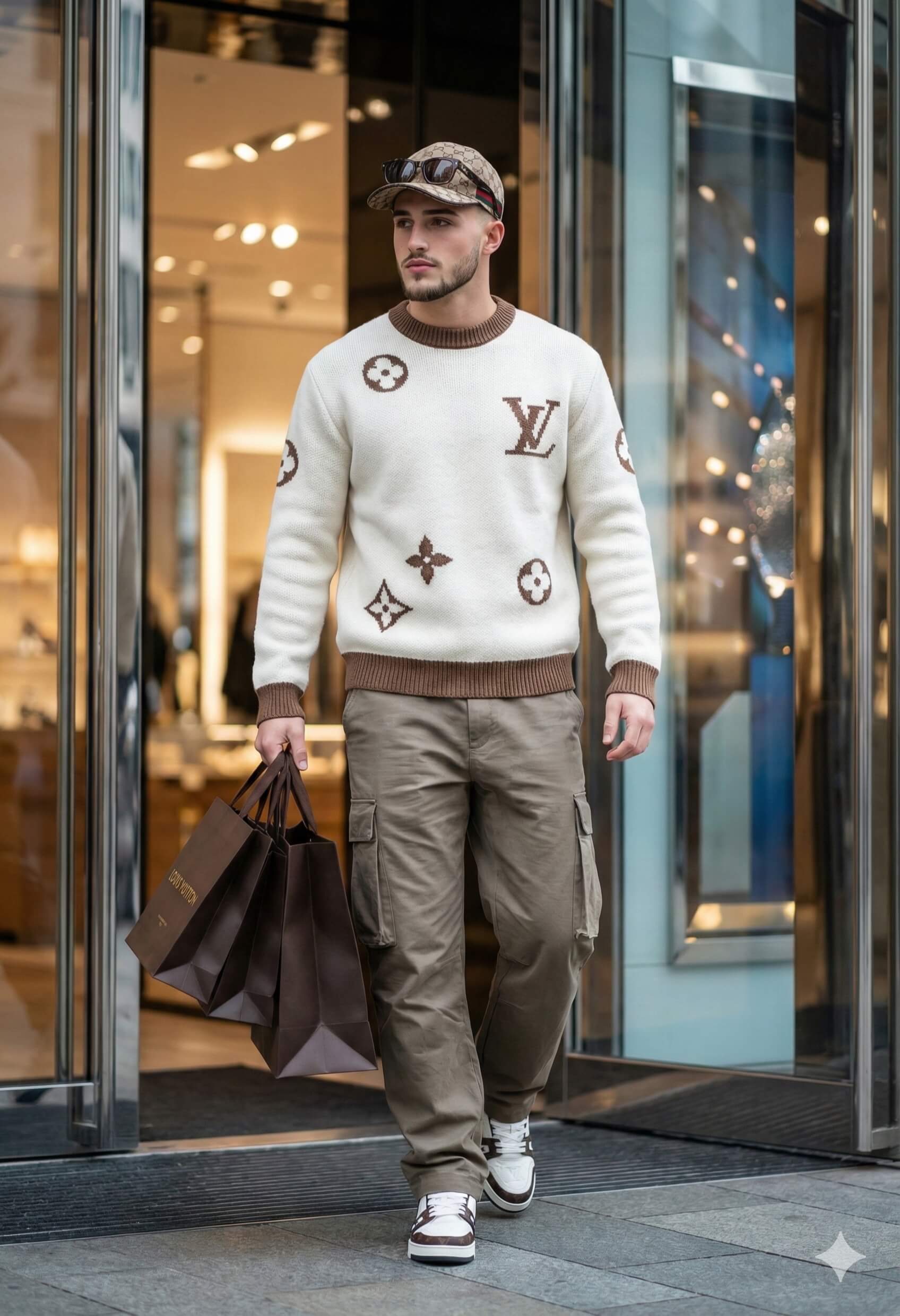 Louis Vuitton Monogram Luxury Fashion Street Portrait
