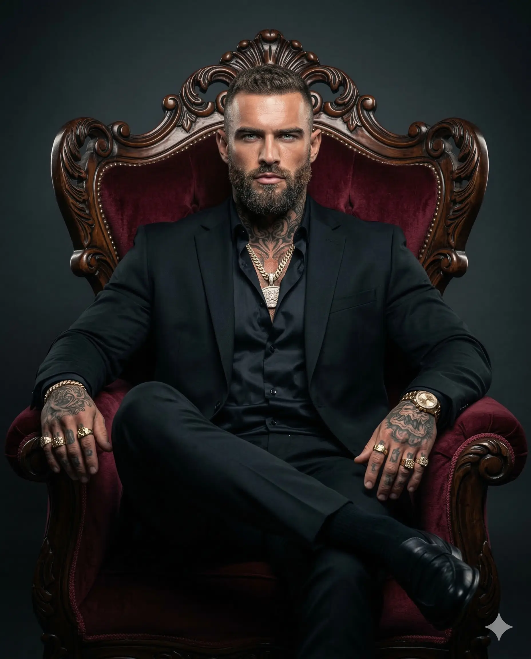 The Tattooed King Cinematic Portraiture Portrait
