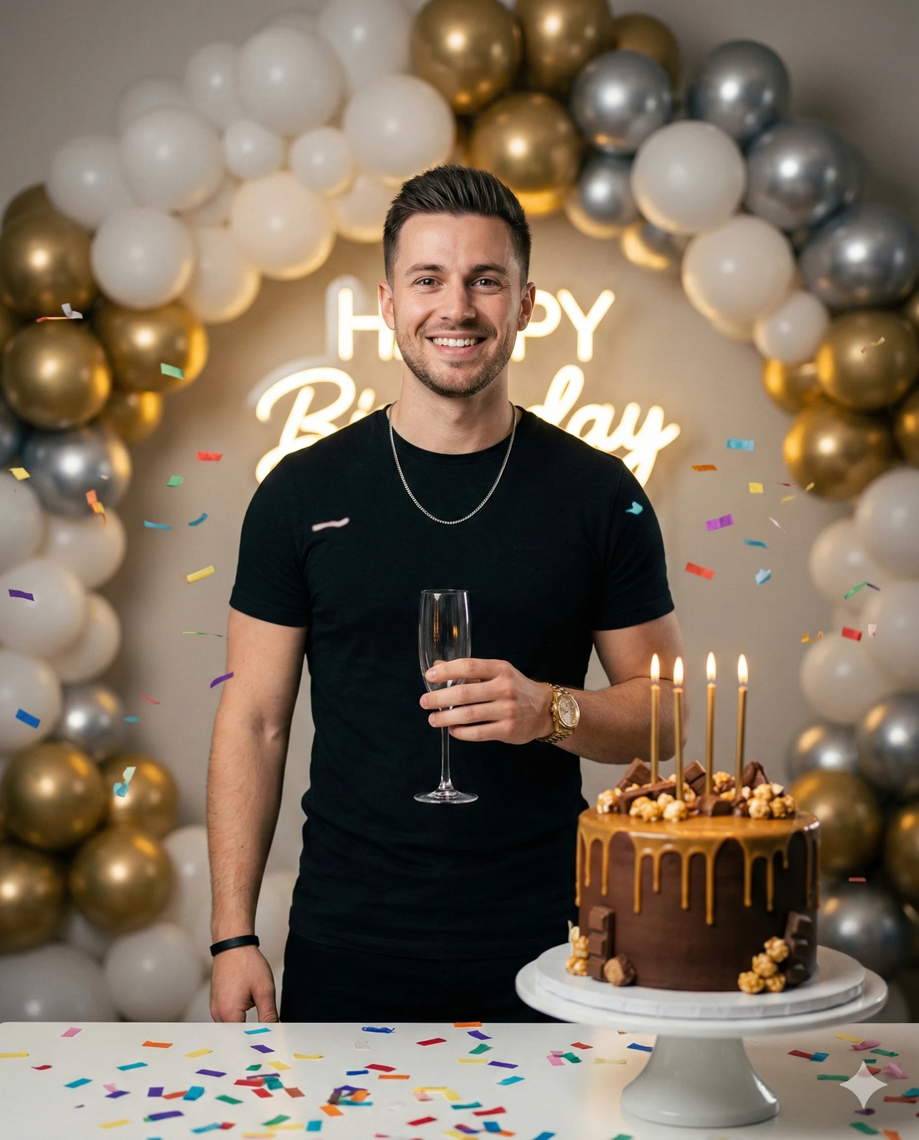 The Golden Milestone Birthday Portrait