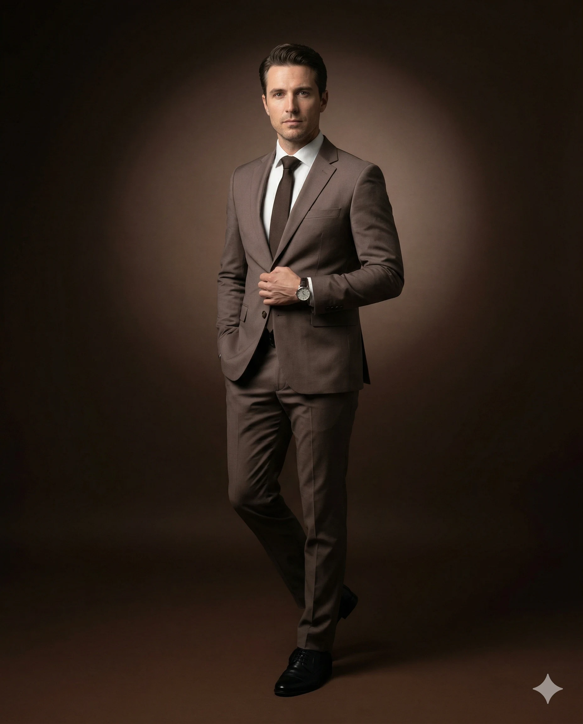 Sartorial Earth Tones Business Portrait