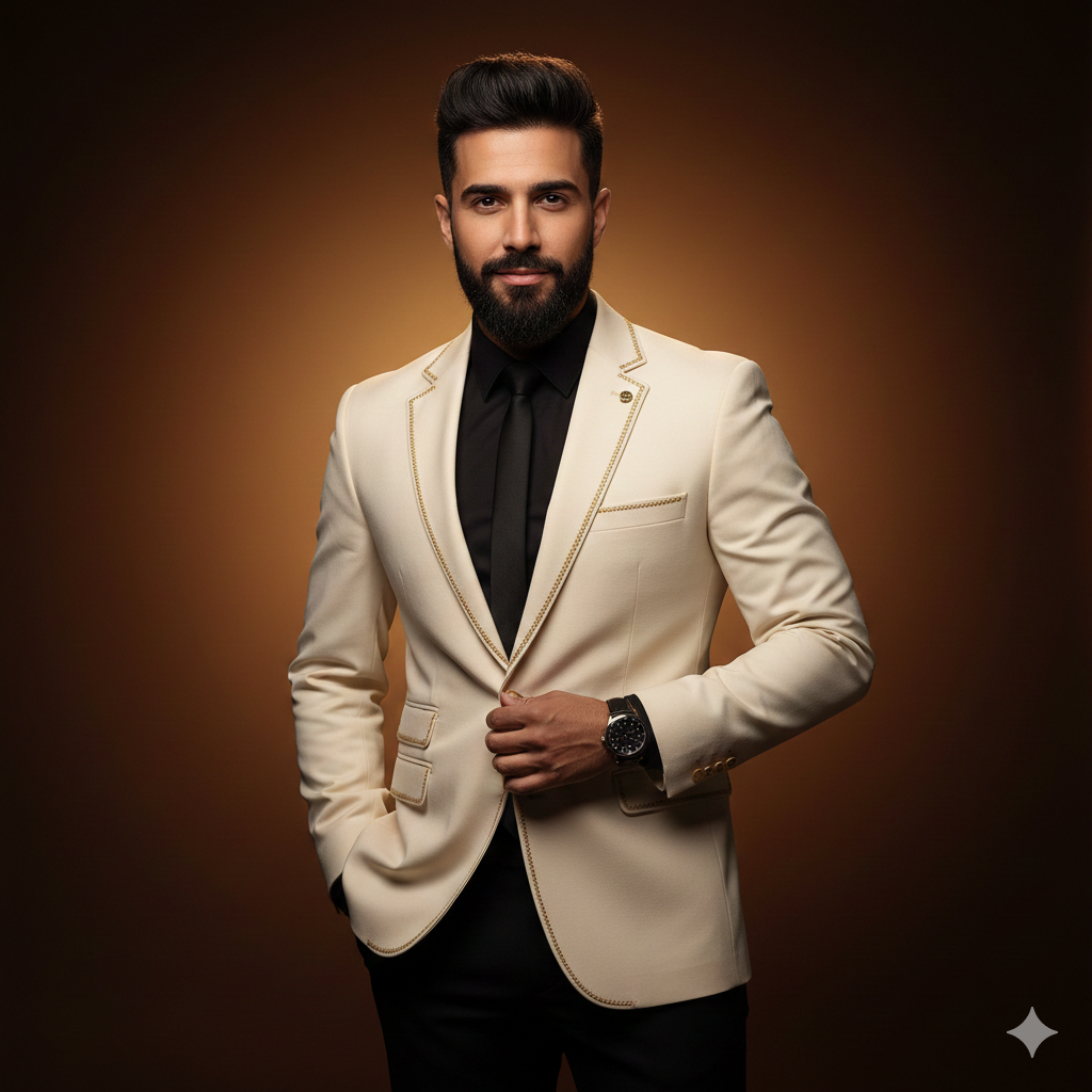 Sharp Formal Contrast Business Portrait