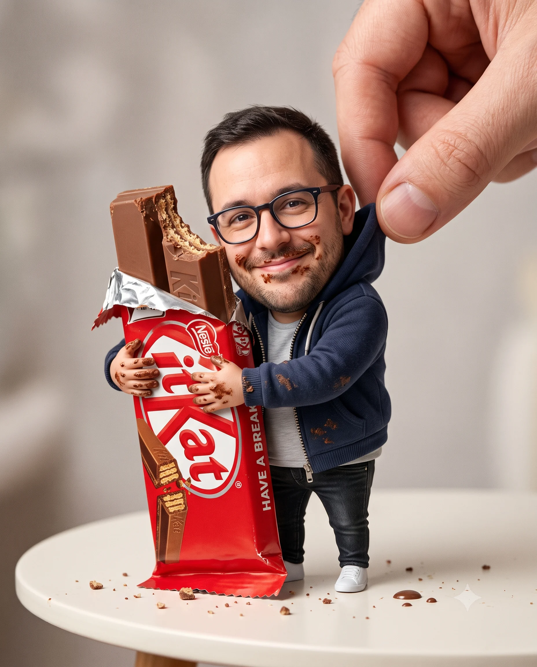 A Miniature with Chocolate Portrait