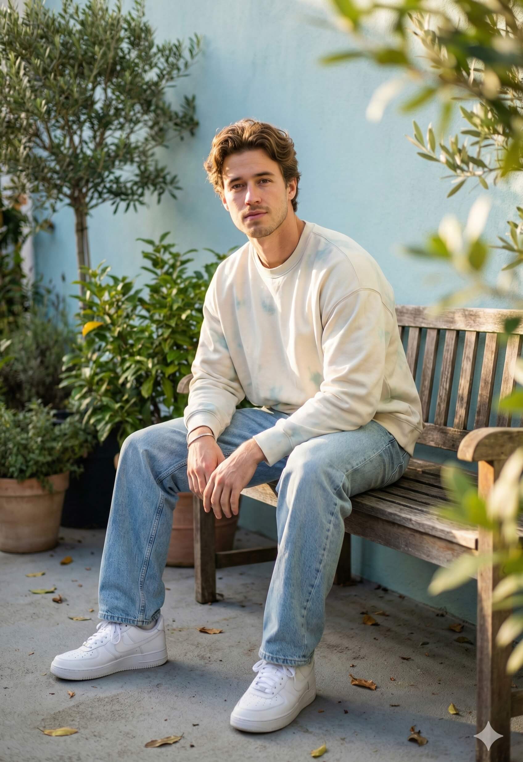 Peaceful Garden Relaxation Aesthetic Portrait
