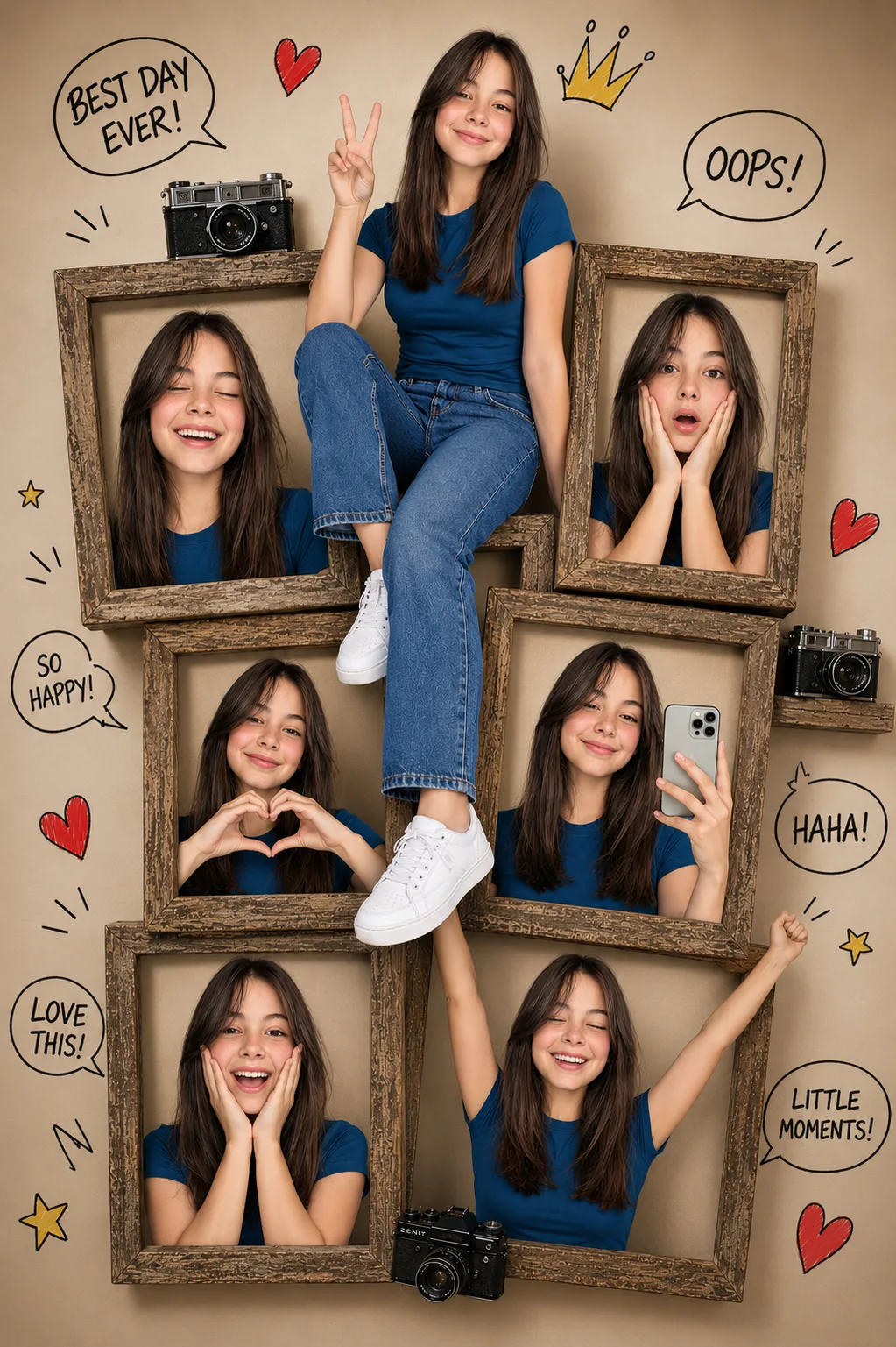 Viral Photo Collage Instagram Portrait