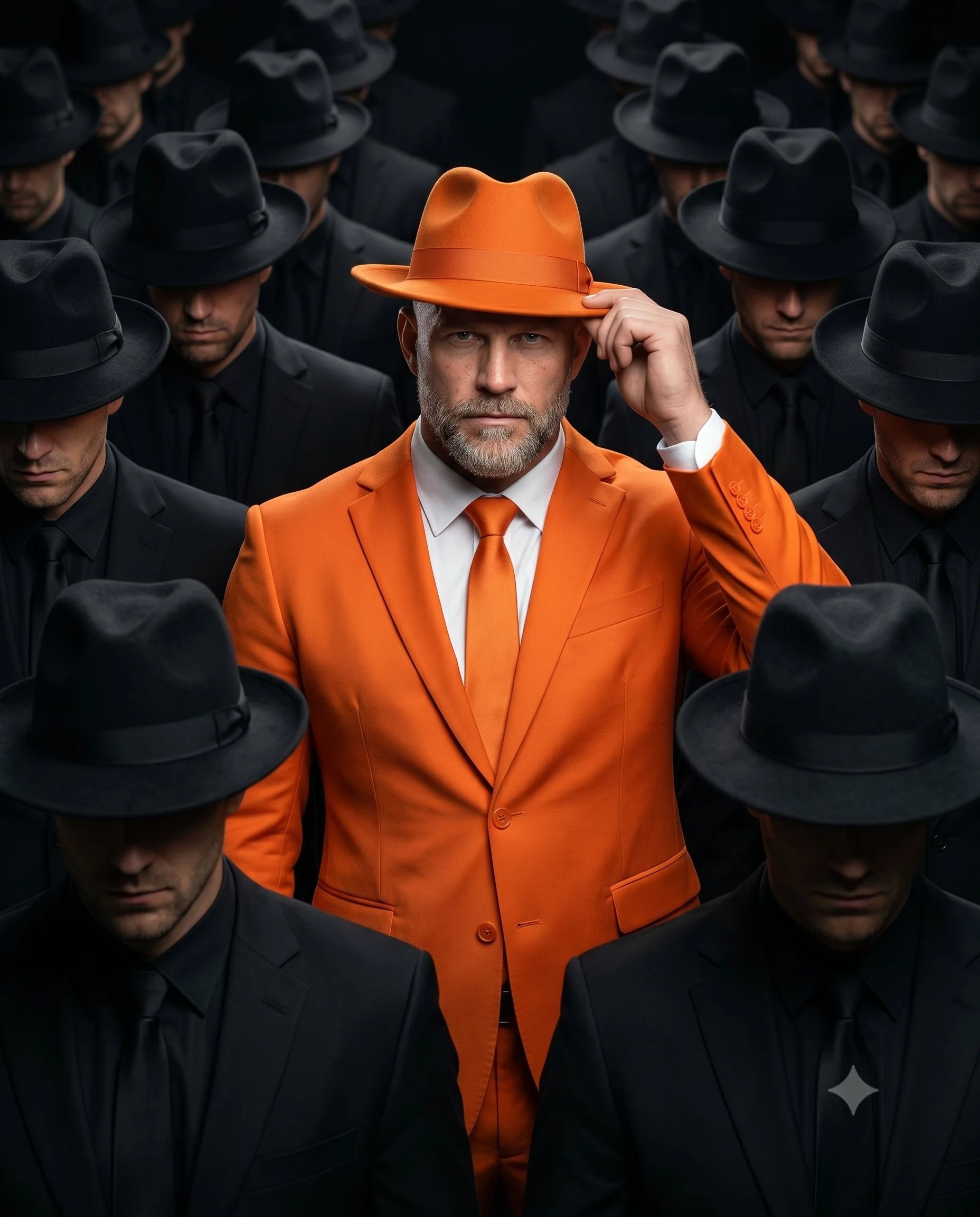 Stand Out from the Crowd Conceptual Cinematic Portrait