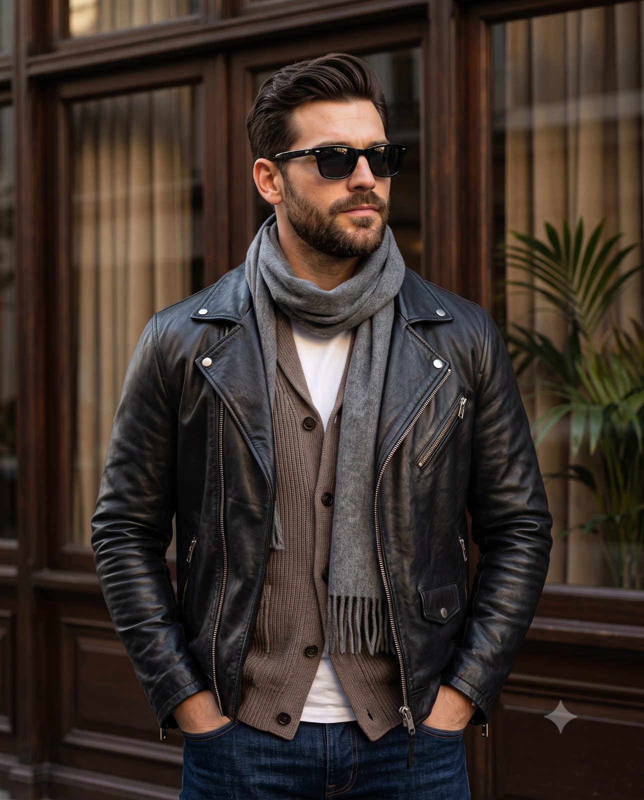 Handsome Man Casual Fashion Portrait