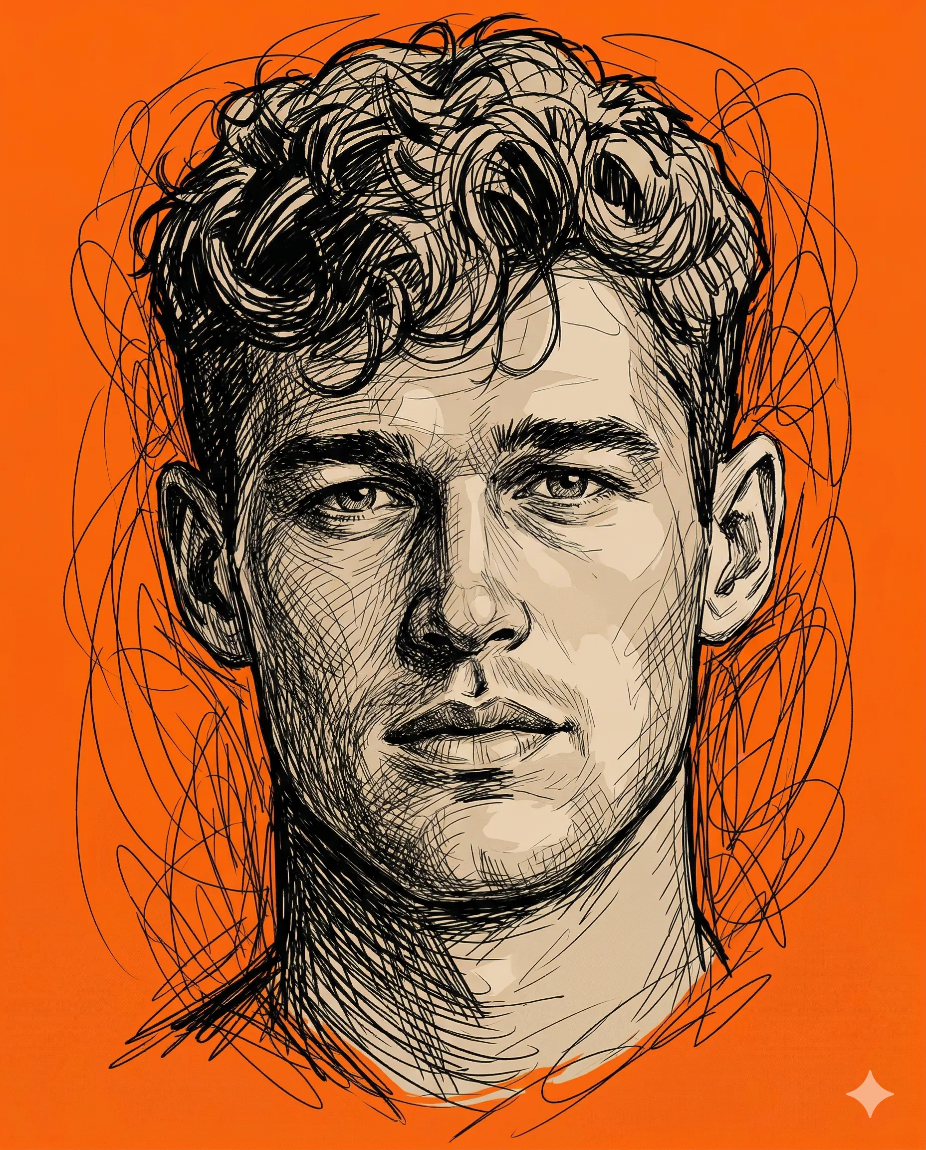 Cross-hatched Mind Cross-hatching Illustration