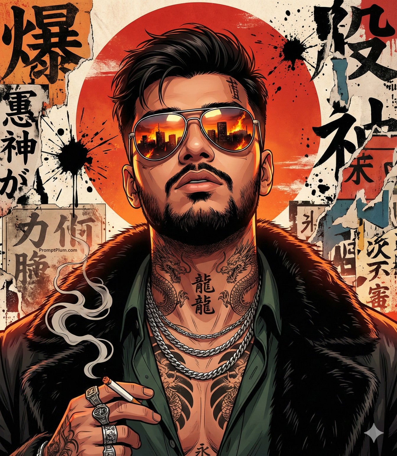 Tokyo Lockdown Anime Portrait